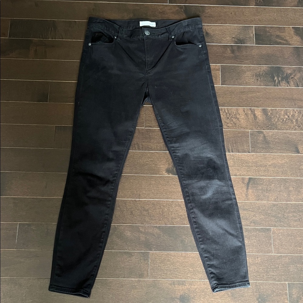LOFT Black Skinny Stretch Jeans/Jeggings Sz 8